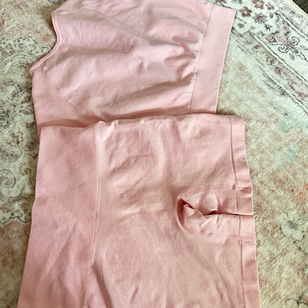 Two Piece Pink Workout Set - Picture 5 of 5